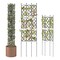 Adjustable Garden Trellis with 3 Panels for Climbing Plants and Privacy Screen